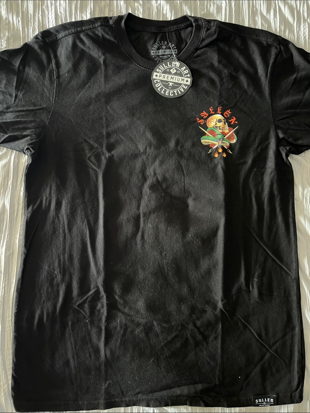 Sullen Art Collective Men's Black Graphic Short Sleeve Tee. NWT